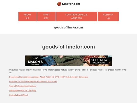 Разные: goods of linefor.com 